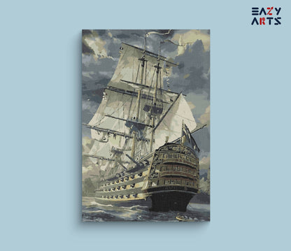 Fighter Ship Paint By Numbers kit