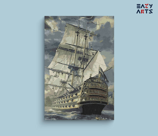 Fighter Ship Paint By Numbers kit