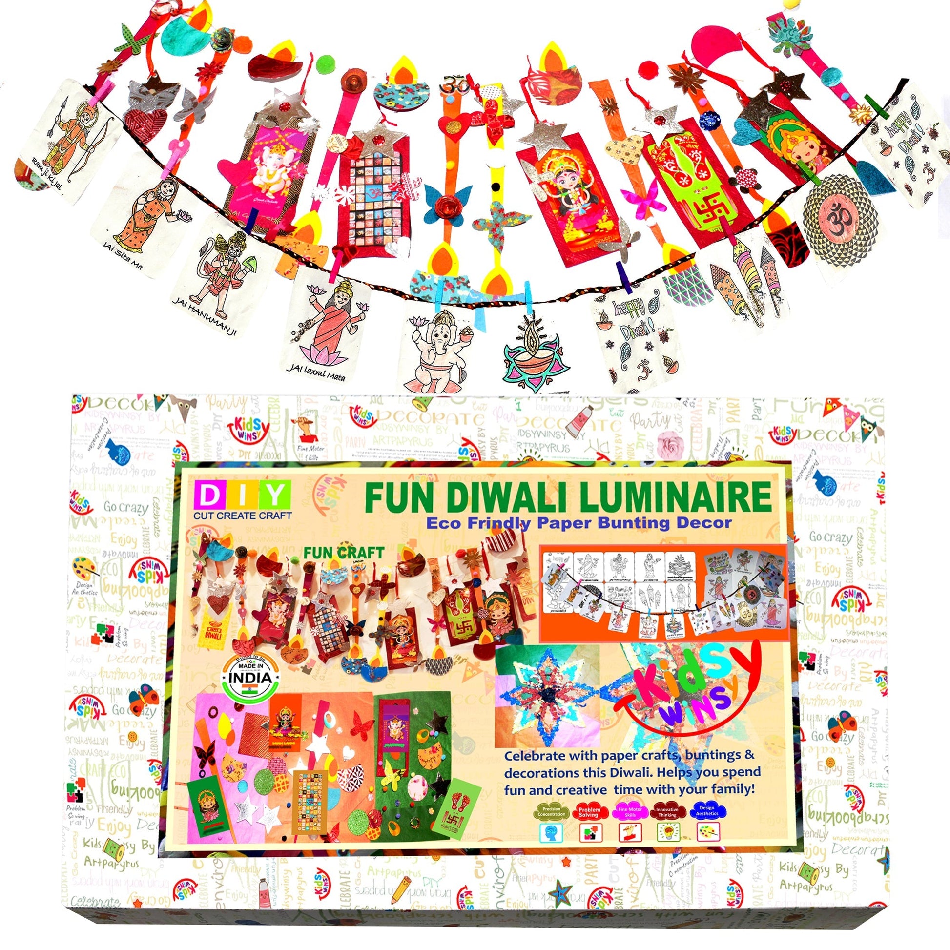 FUN DIWALI LUMINAIRE Paper Bunting Décor