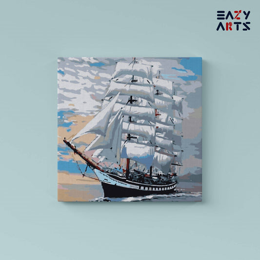 Pirate Ship Paint By Numbers kit