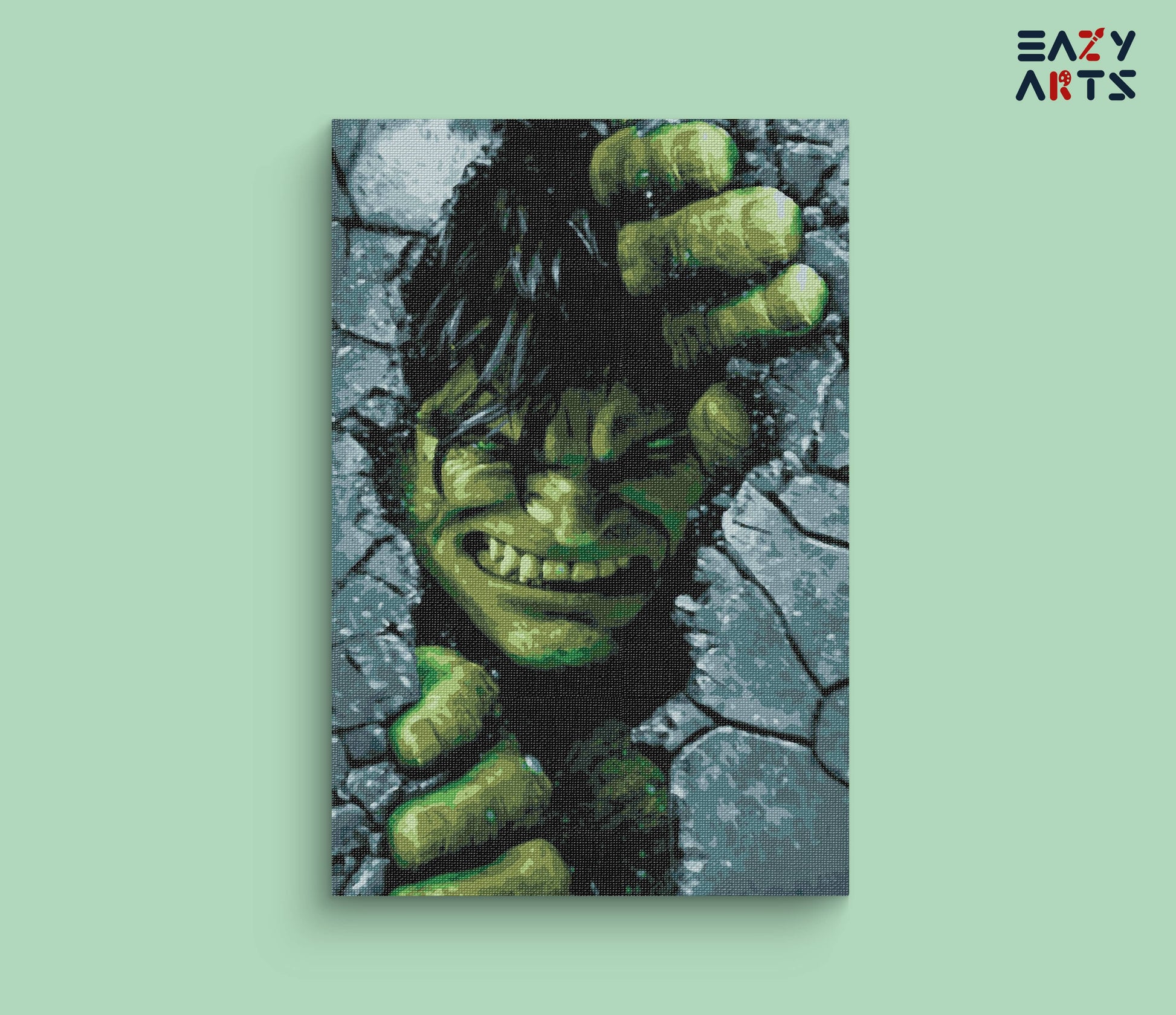 Hulk Tearing Wall Paint By Numbers kit