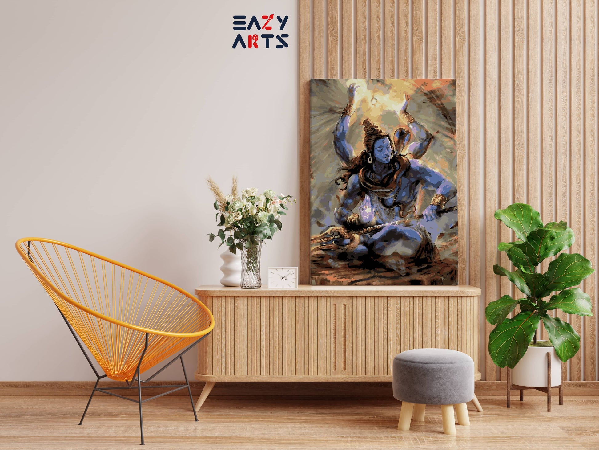 Lord Shiva Sitting Paint By Numbers kit