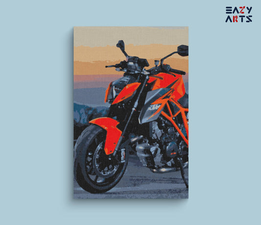Red KTM Bike Paint By Numbers kit
