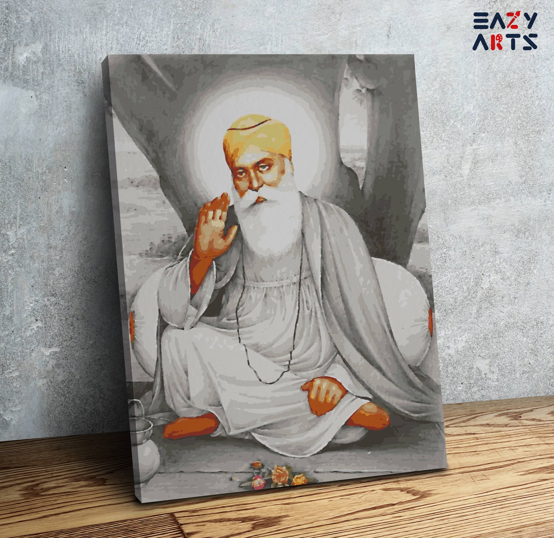 Guru Nanak Sitting Paint By Numbers kit