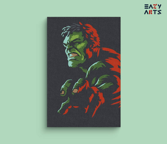 Hulk Abstract Paint By Numbers kit