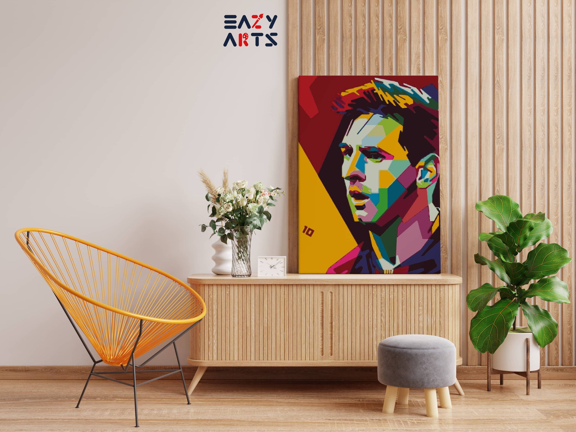 Messi 10 Abstract Paint By Numbers kit