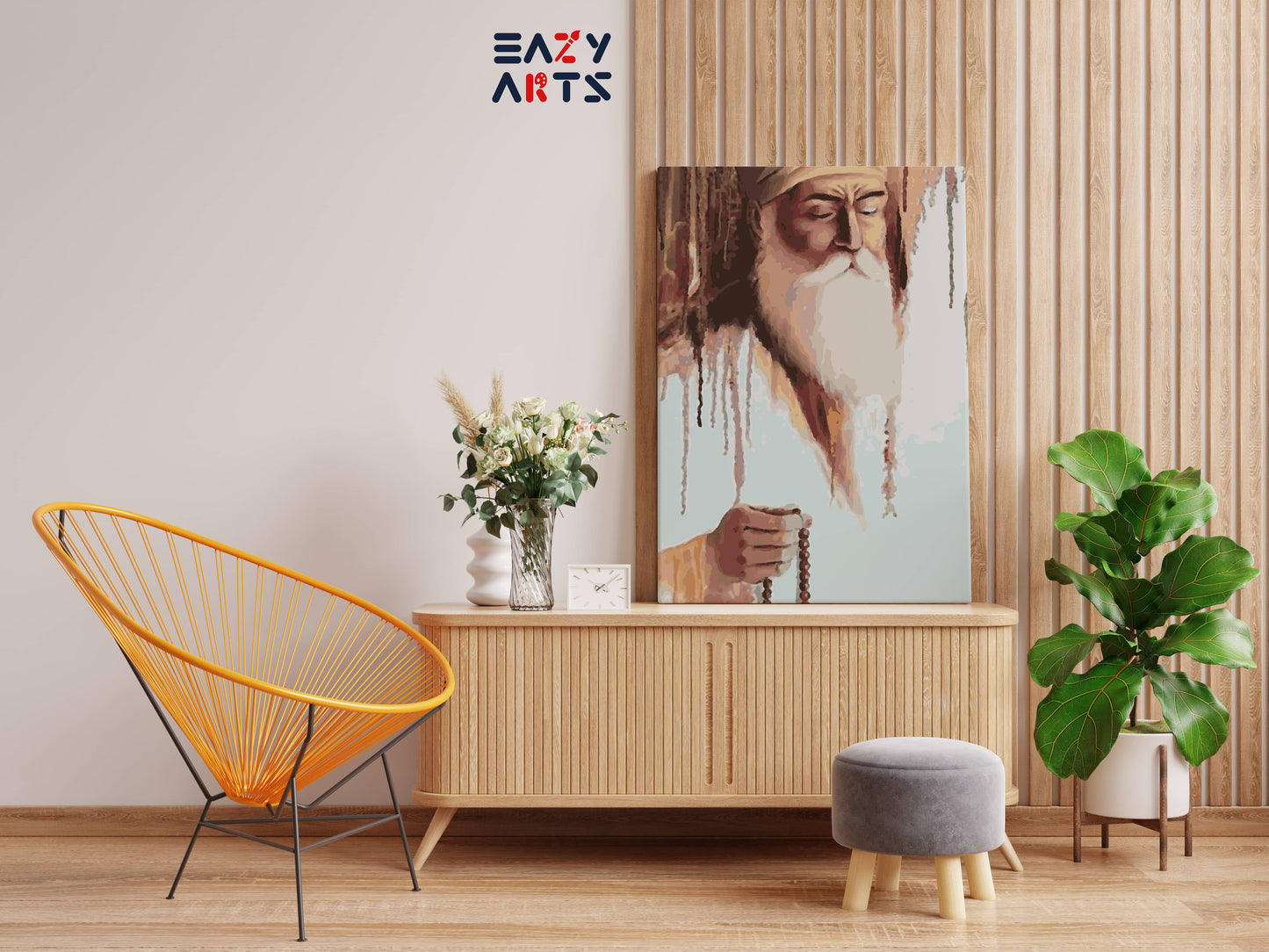 Guru Nanak Meditating Paint By Numbers kit