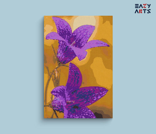 Lily Purple Flower Paint By Numbers kit