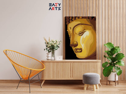 Lord Buddha Closeup Paint By Numbers kit