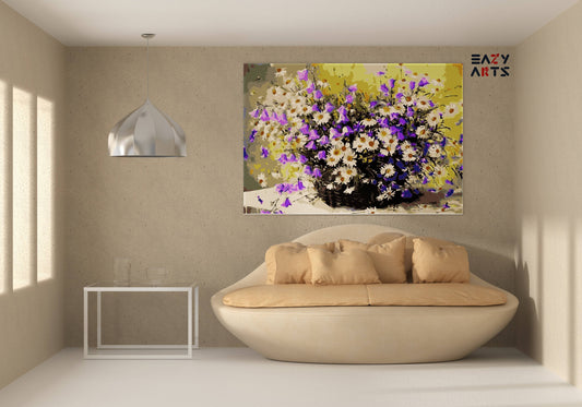 Colorful Flower Vase Paint By Numbers kit