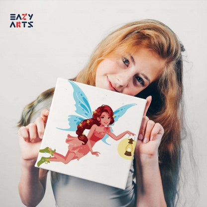 Fairy With Lamp Playing Paint By Numbers Kit For Kids