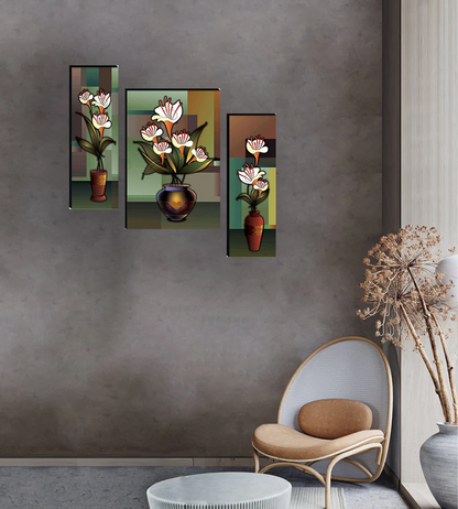 Set Of 3 Digital Wall Painting