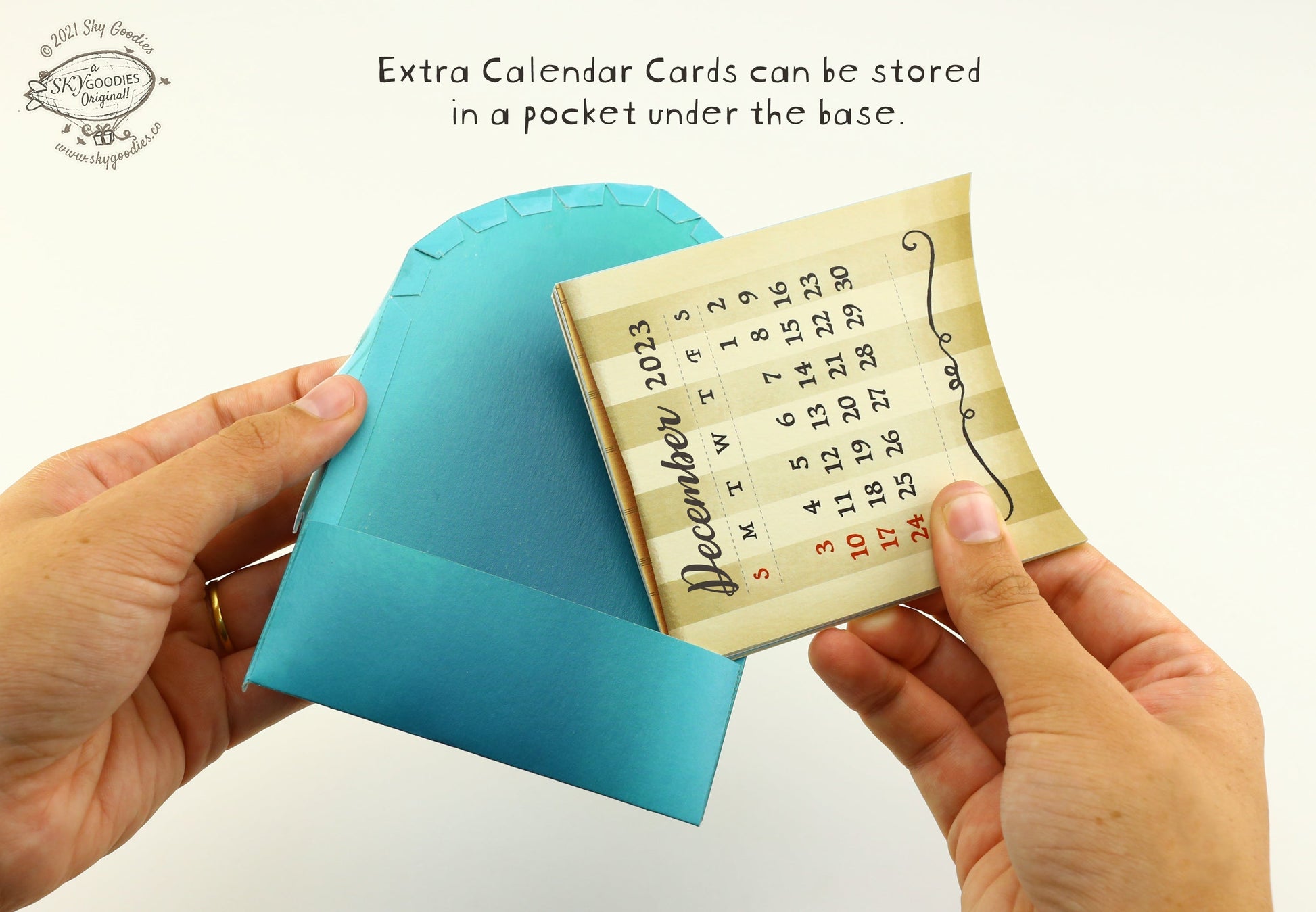 Adventure Ship Desk 3D Calendar 2024 & 2025 DIY Paper Craft Kit