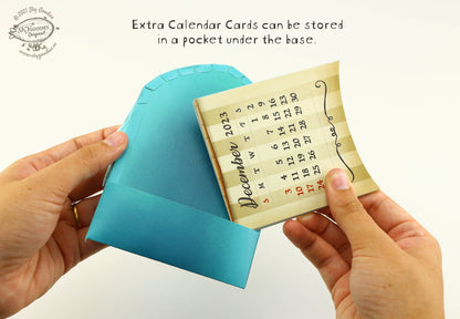 Adventure Ship Desk 3D Calendar 2024 & 2025 DIY Paper Craft Kit