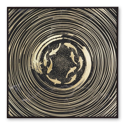 Golden Embossed Wall Painting For Home Decoration , Paintings for Living Room , Modern Art Wall Pinting, For Home Decor (12X12 INCH)