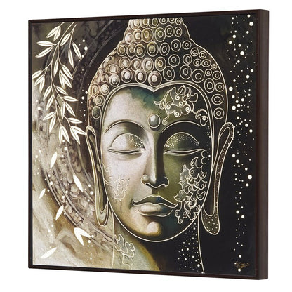 Golden Embossed Wall Painting For Home Decoration , Paintings for Living Room , Modern Art Wall Pinting, For Home Decor (12X12 INCH)
