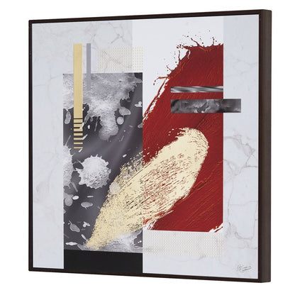 Golden Embossed Wall Painting For Home Decoration , Paintings for Living Room , Modern Art Wall Pinting, For Home Decor (12X12 INCH)