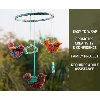 Chalk and Chuckles Art & Craft Kit for Kids - Make Your Own Bird Hanging | Age 8-14 | Diy Kit