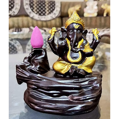 Ecraftindia Ganesha Smoke Backflow Incense Holder