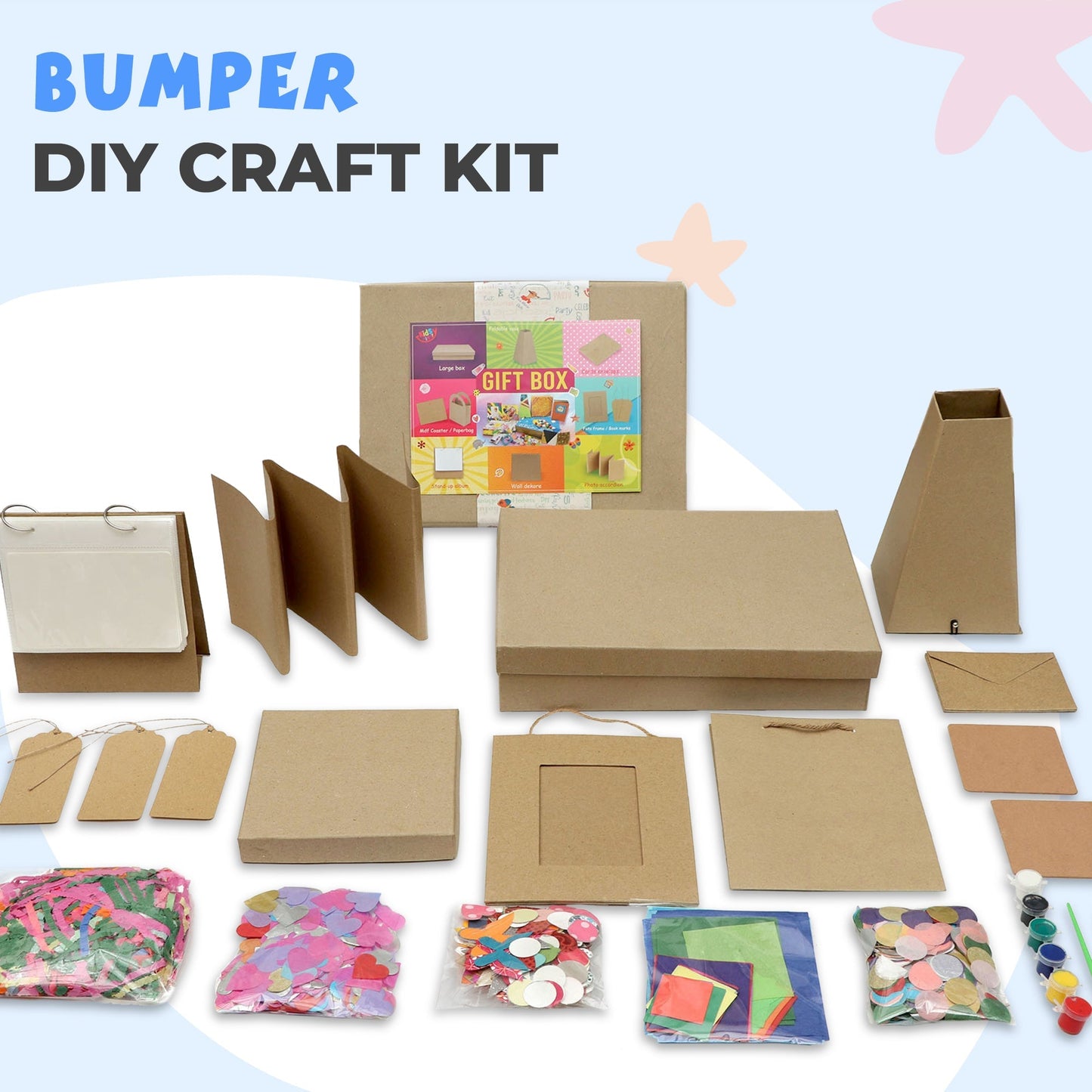 Be An Artist Bumper DIY Craft Kit- All in 1 pack with 300+ pcs and over 20 Activities