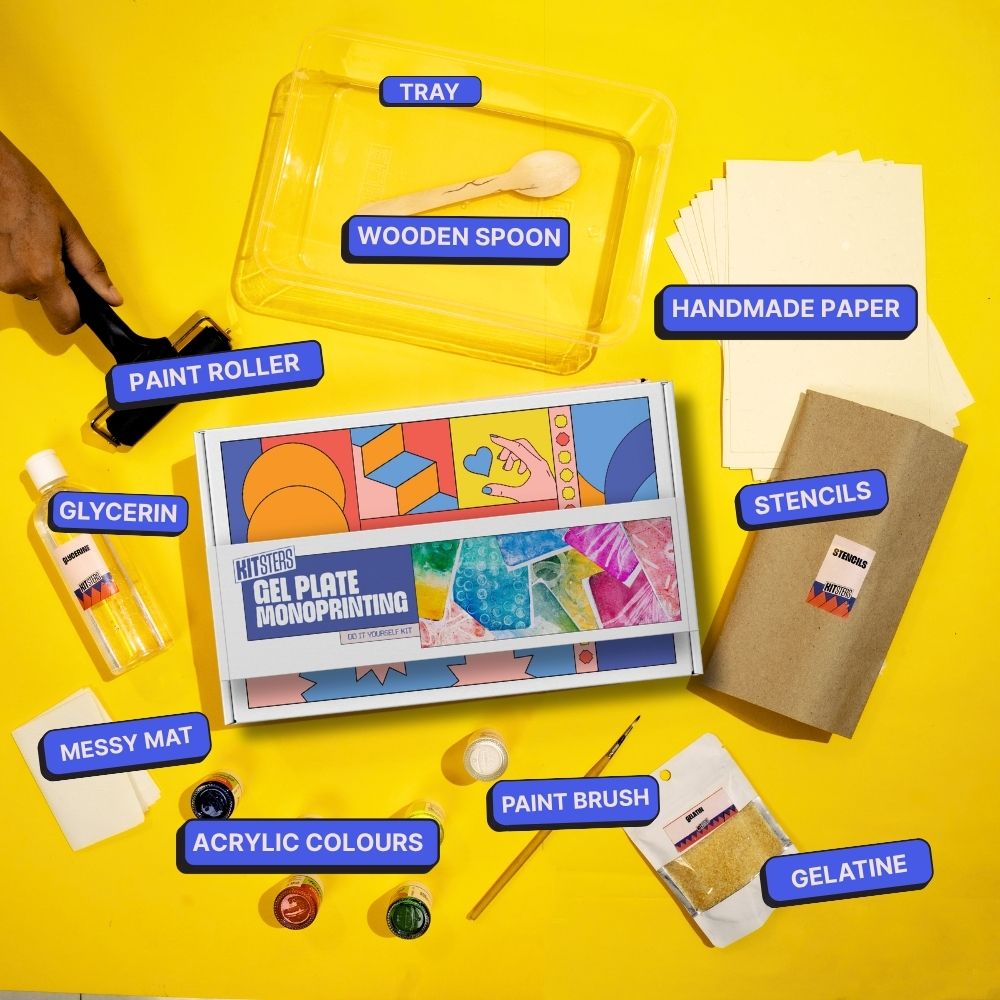 DIY Gel Plate Monoprinting Kit