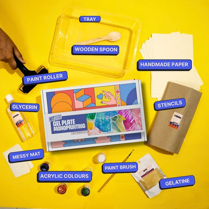 DIY Gel Plate Monoprinting Kit