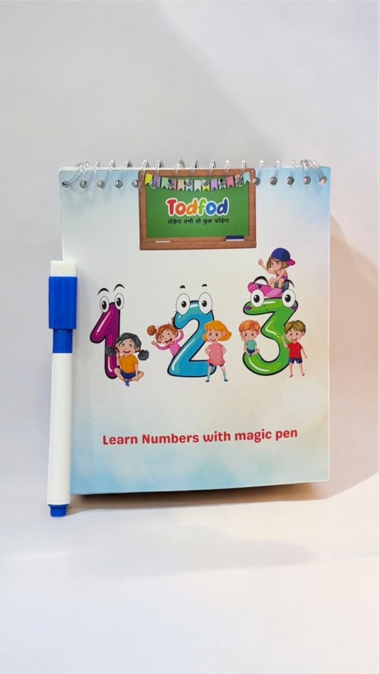 Rewritable Number Writing Practice Book