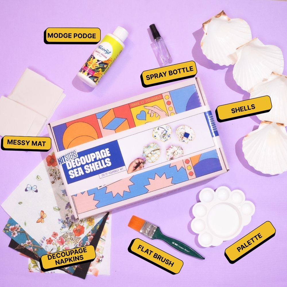 DIY Decoupage Shells Kit