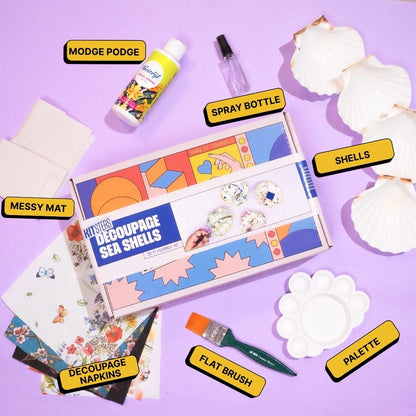 DIY Decoupage Shells Kit