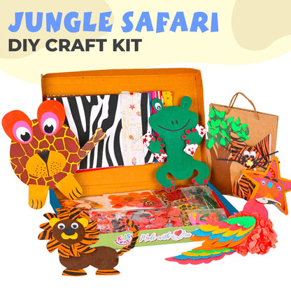 DIY SAFARI CRAFTING PACK- ALL IN ONE BUMPER KIT WITH OVER 300 PCS FOR CREATIVE CRAFTS