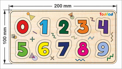 Wooden Jigsaw Puzzles - English Numbers for Kids