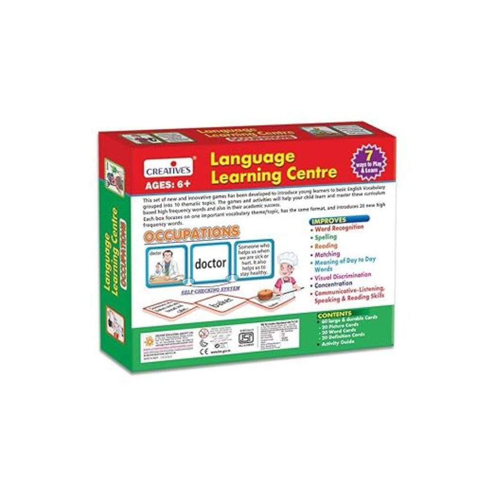 Creative's Language Learning Center- Occupation | Home & School Learning Pack | Educational Game for Kids | 7 Ways to Play & Learn