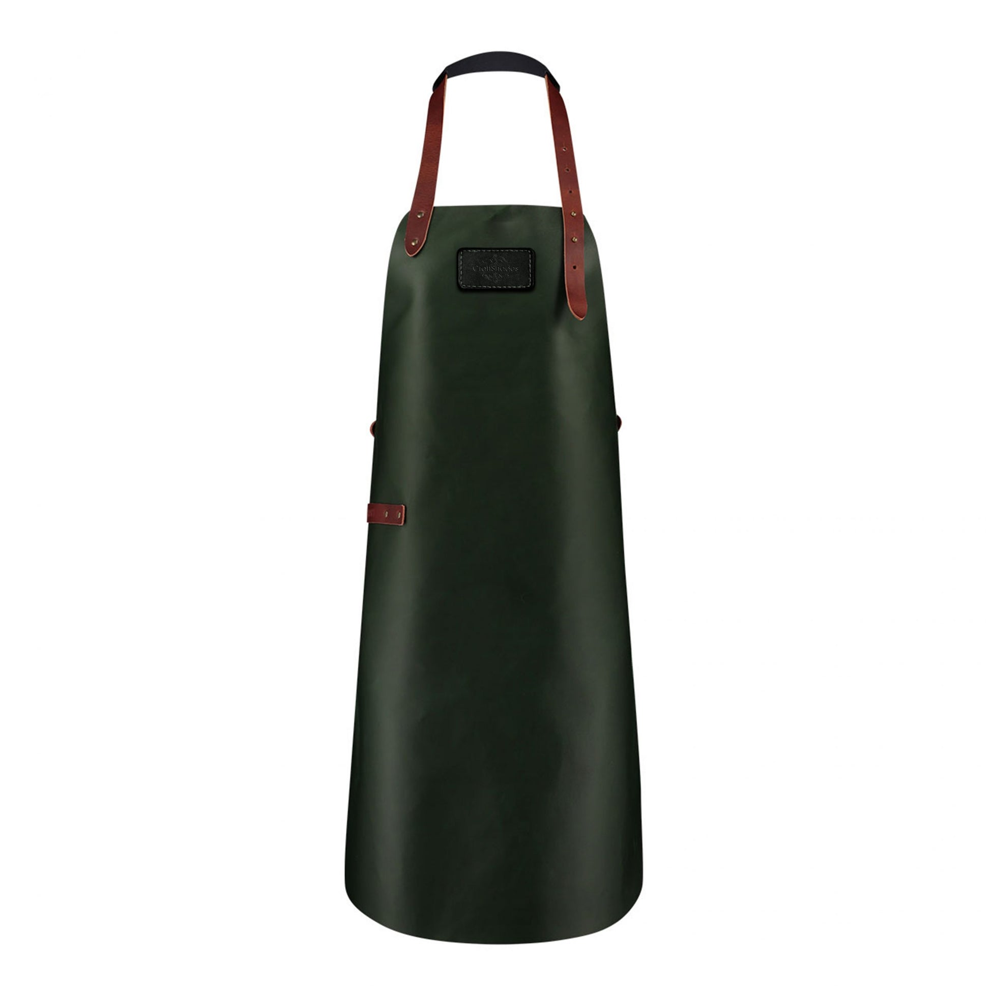 CraftShades leather Apron for Men Green Colour