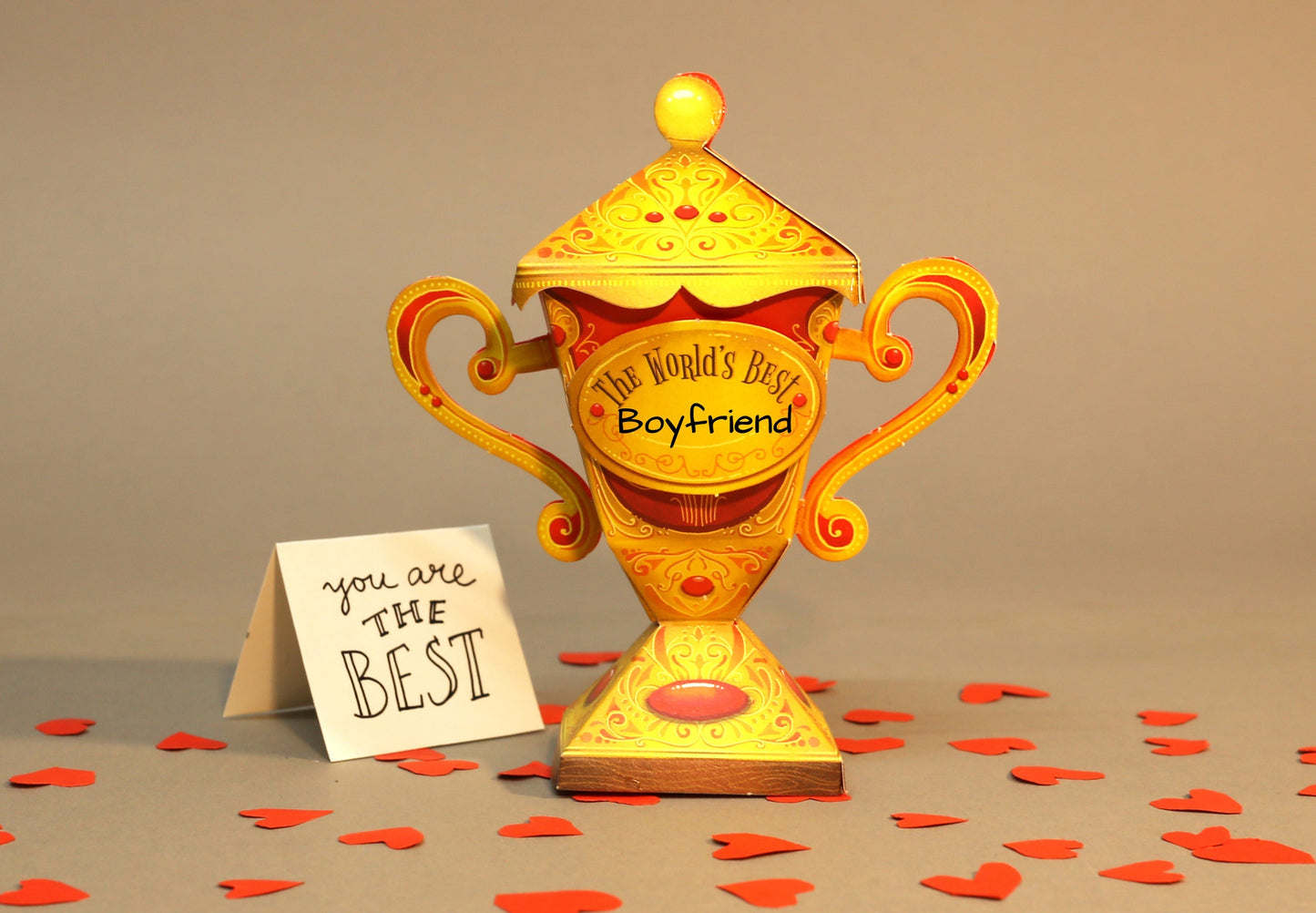 Mini Trophy Box - DIY Paper Craft Kit