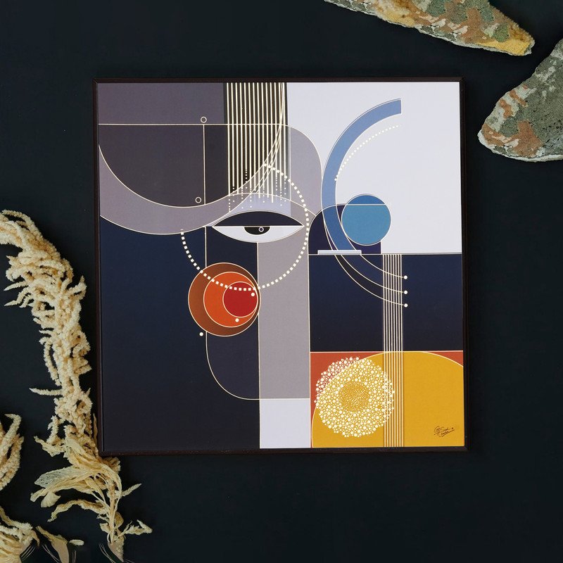 Golden Embossed Wall Painting For Home Decoration , Paintings for Living Room , Modern Art Wall Pinting, For Home Decor (12X12 INCH)