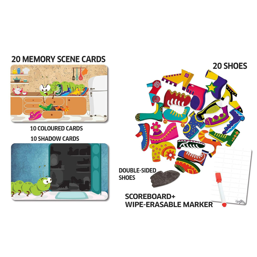 Chalk and Chuckles Caterpillar Clutter, Memory Matching Card Game | Educational Gifts for Kids