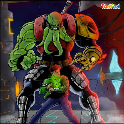 Wooden Jigsaw Puzzles - Ben 10 Anime Cartoon Characters