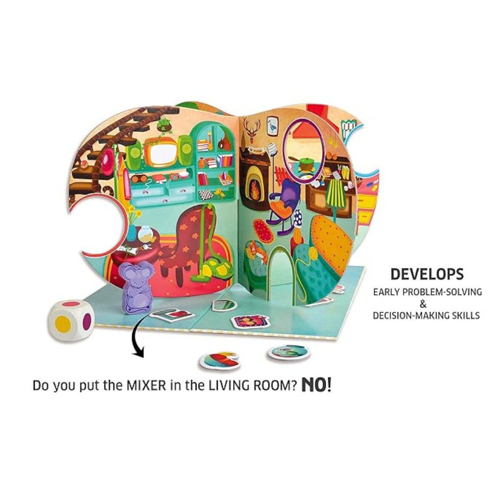 Chalk and Chuckles Tidy Up - Educational Board Game | Sorting Game for Kids | Preschool Learning Toy for Boys and Girls