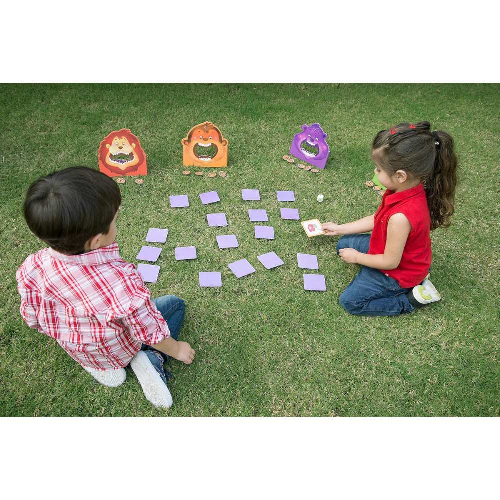 Chalk and Chuckles Hungry Four, Memory Game, Age 3-7 Years Old | Preschool Educational Activity Kit for Kids