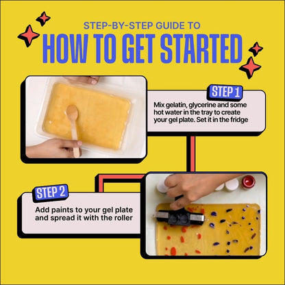 DIY Gel Plate Monoprinting Kit