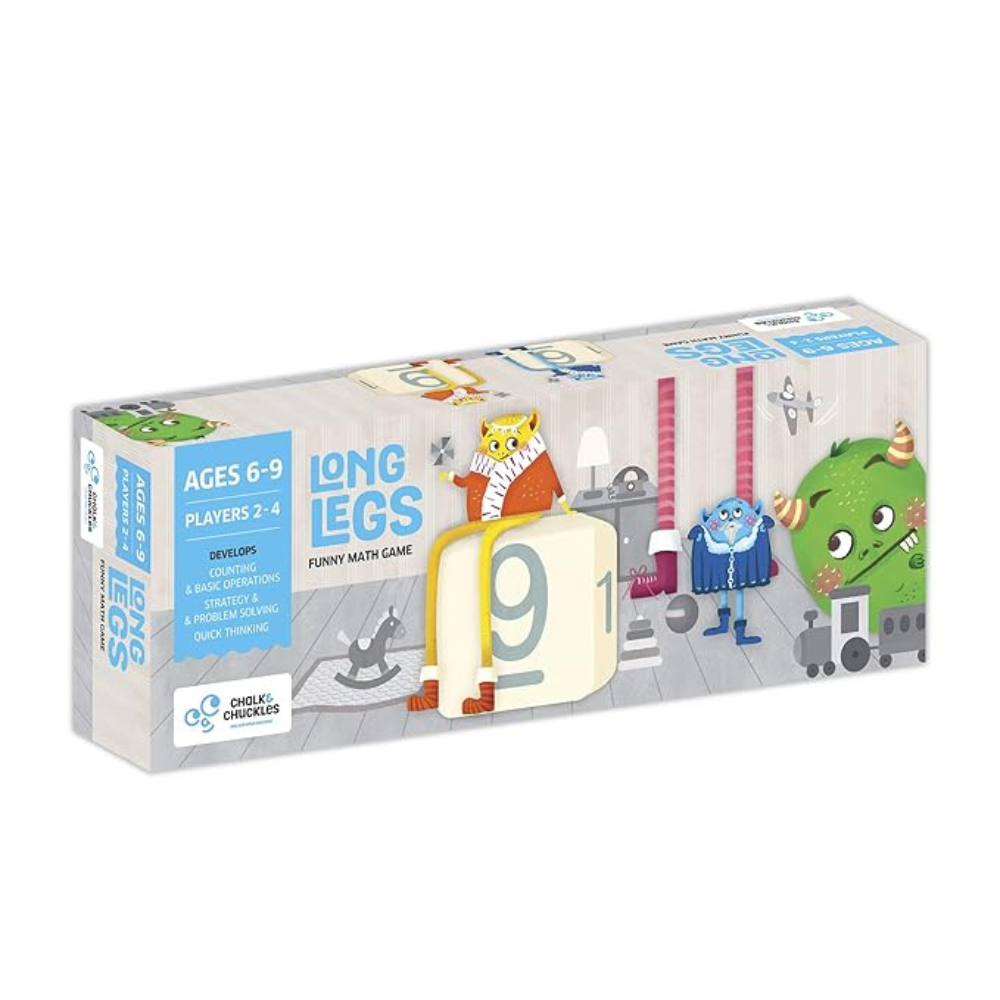 Chalk and Chuckles Long Legs Addition and Subtraction Maths Fun Educational Stem Game for Kids