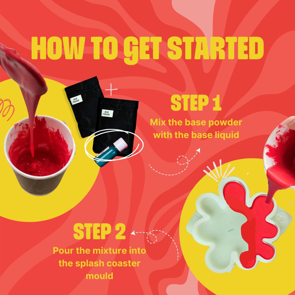 DIY Jesmonite Splash Coaster Kit