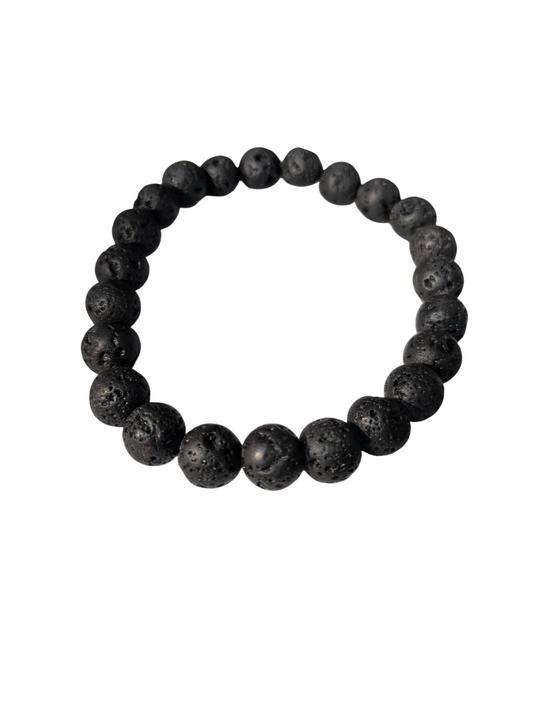 Lava Bracelet for Women Men’s Gifts – Protection Healing Crystal Bracelet – 8mm Gemstone Beaded Adjustable