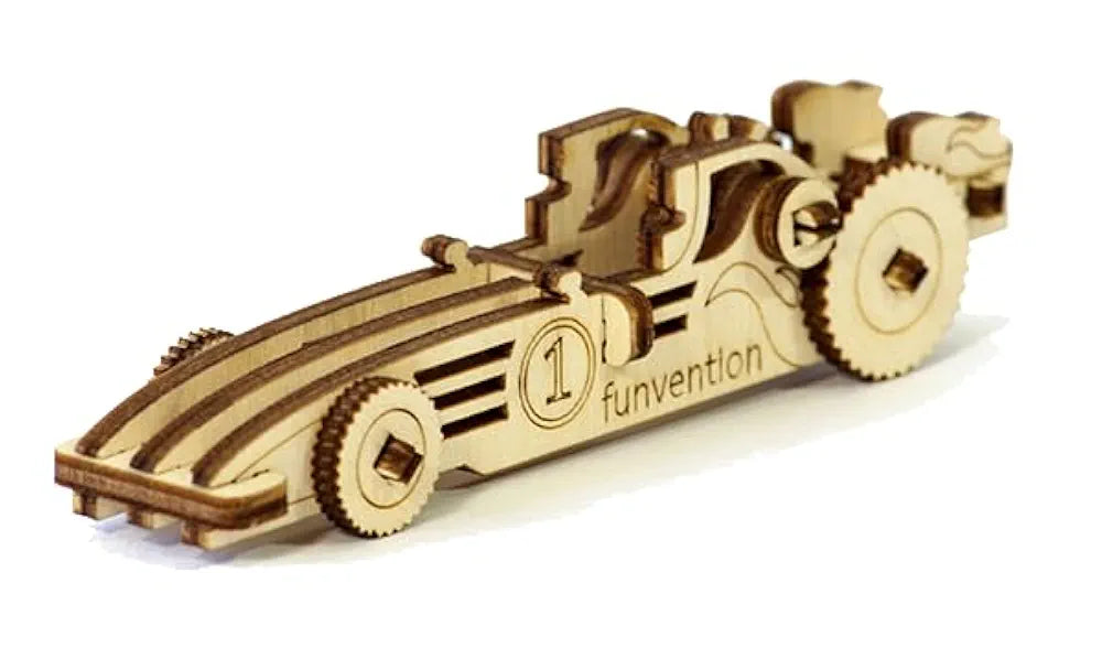 Funvention- for Little Scientist in Every Kid Fun Models DIY Miniature Mechanical Self Assembly Wooden Models- Set of 4
