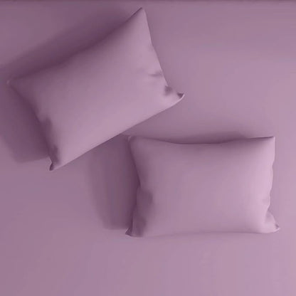 Wakefit Bedsheet for King Size Bedsheet King Size Bed Cotton 2 Pillow Covers Elastic Fitted Sheet Lavender Herb