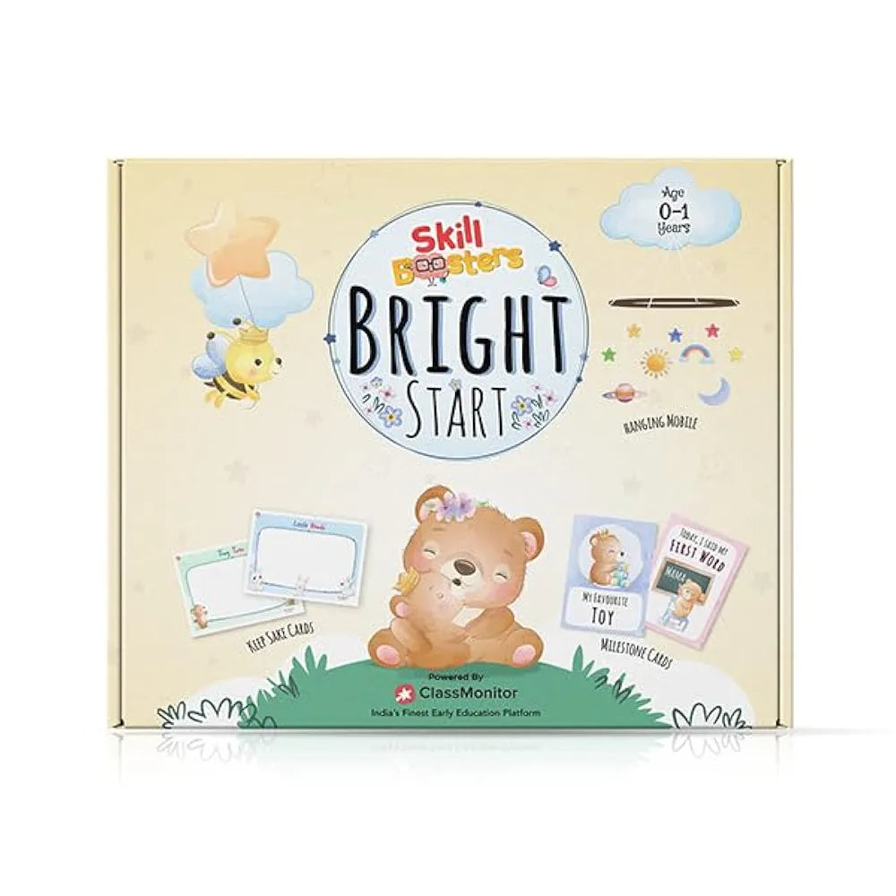 ClassMonitor Learning Educational Kit with Free Mobile App,Preschool Home-Learning Kit,Comes with 40+ Flash Cards,20 Milestone Cards,DIY Hanging Mobile,Shape