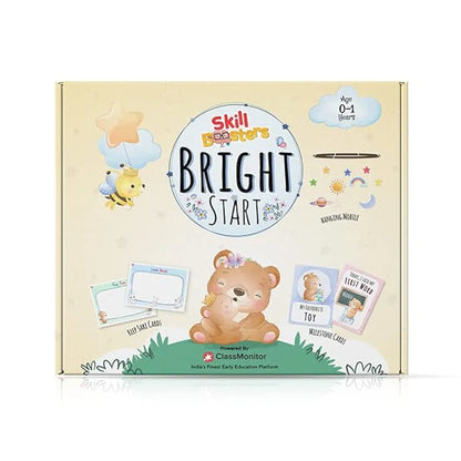 ClassMonitor Learning Educational Kit with Free Mobile App,Preschool Home-Learning Kit,Comes with 40+ Flash Cards,20 Milestone Cards,DIY Hanging Mobile,Shape