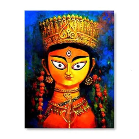 TULIP N TURTLE Durga Diy Acrylic Paint By Number Kit For Adults Kids Beginner Number Painting Kit Diy Canvas Painting By Number. Wall Decoration Diy Painting Kit For Adults, Multicolor