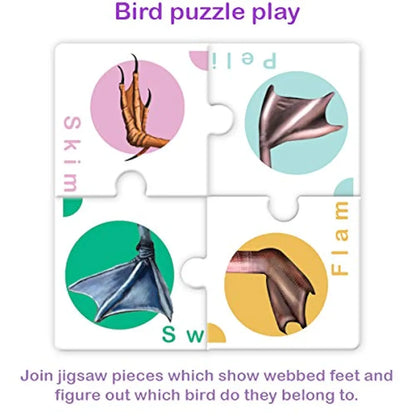 TOYKRAFTT Puzzles for Kids for Age 5-7, Educational Toys, Bird Puzzle, 4 Piece Puzzles for Kids Animal Puzzle - Birds Watch