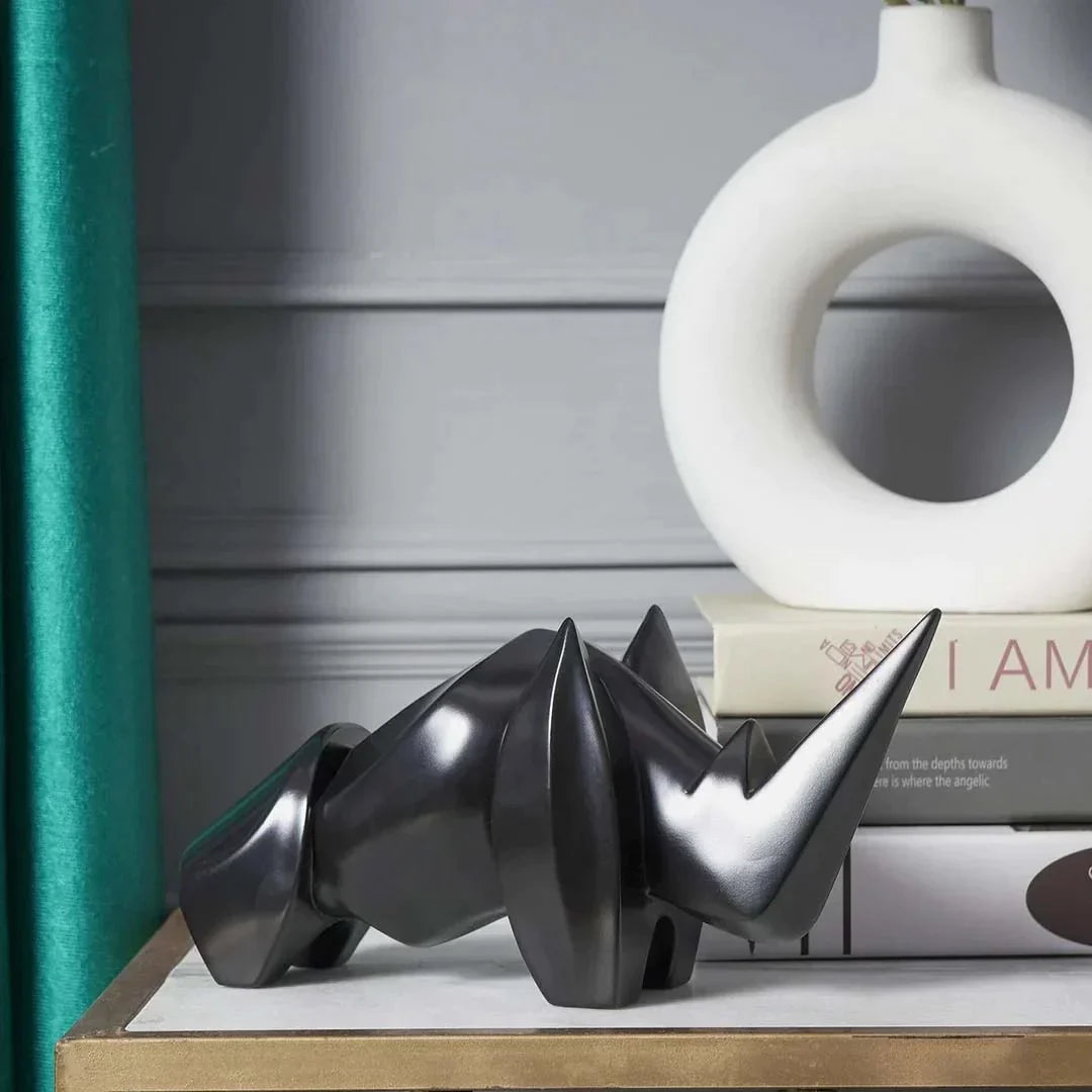 Artarium Abstract Art Rhino Figurine Idol